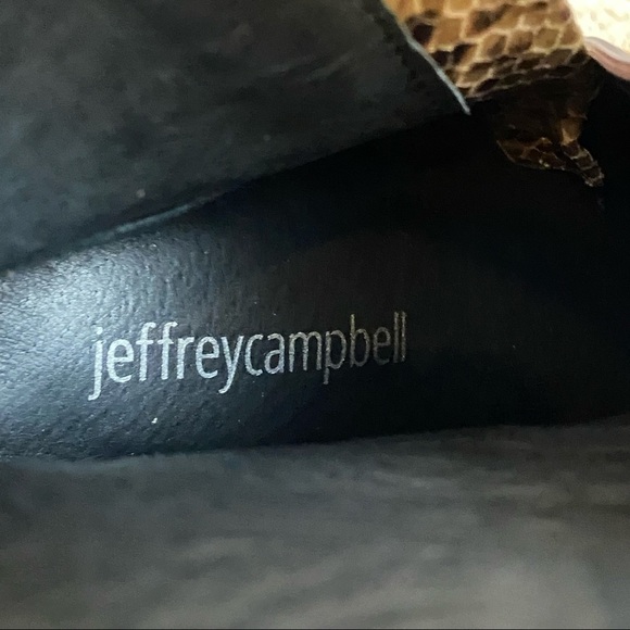 Jeffrey Campbell Lilith Animal Print Combat Lace Up Heeled Boots Size 8.5 Women - Picture 12 of 13